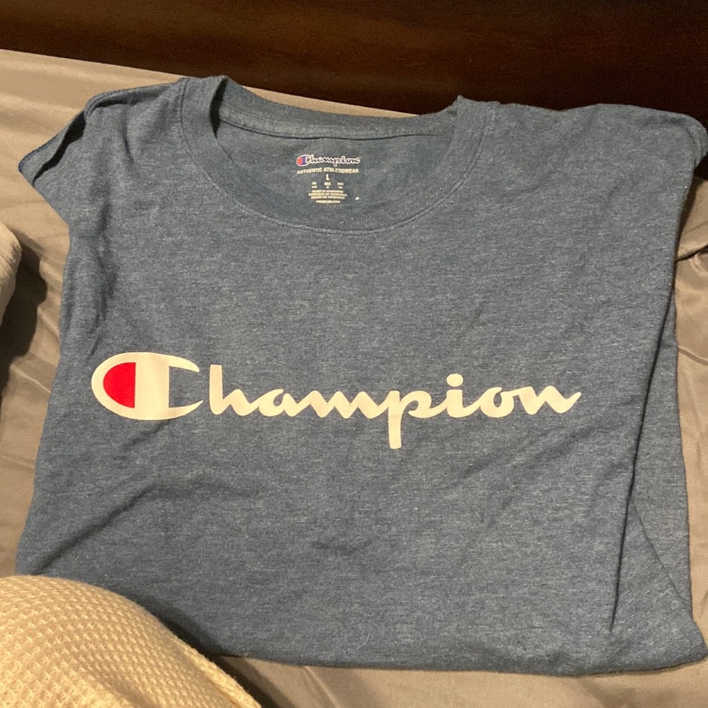champion tee size large